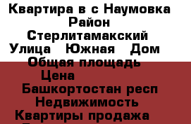 Квартира в с.Наумовка › Район ­ Стерлитамакский › Улица ­ Южная › Дом ­ 27 › Общая площадь ­ 45 › Цена ­ 1 800 000 - Башкортостан респ. Недвижимость » Квартиры продажа   . Башкортостан респ.